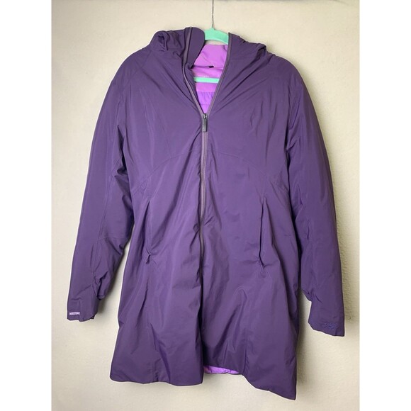 Arcteryx Sylva Gore Women's Size Large Purple Parka Windstopper Jacket - Picture 1 of 11